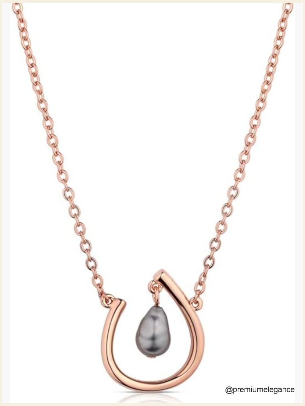 Vintage Western Pendant Necklace with Freshwater Pearl
